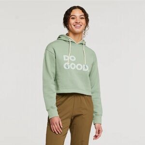 Cotopaxi Women's Do Good Organic Crop Sweatshirt Hoodie Size Small